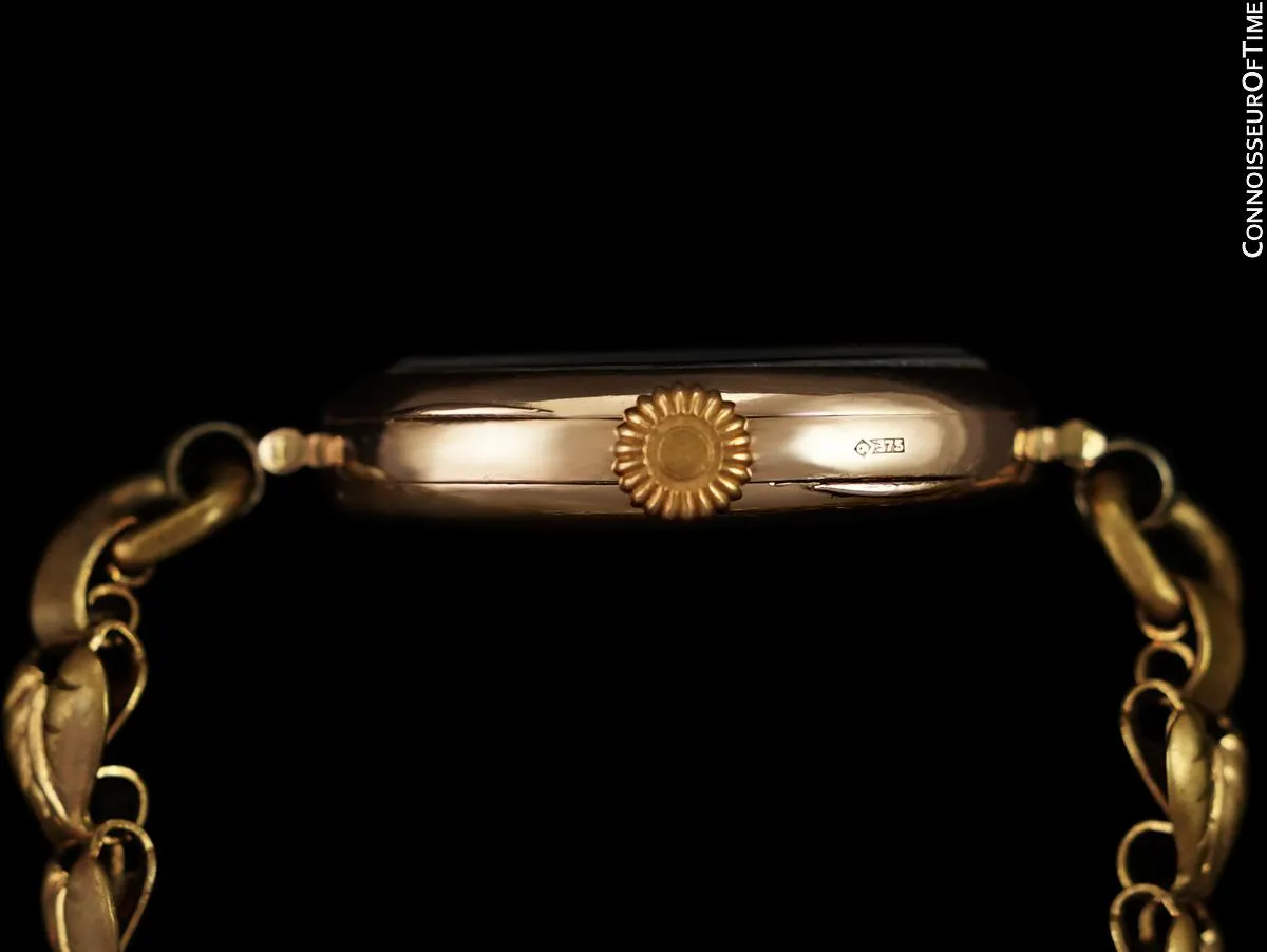 1920's Rolex Ladies Vintage Art Deco Watch - 9K Rose Gold