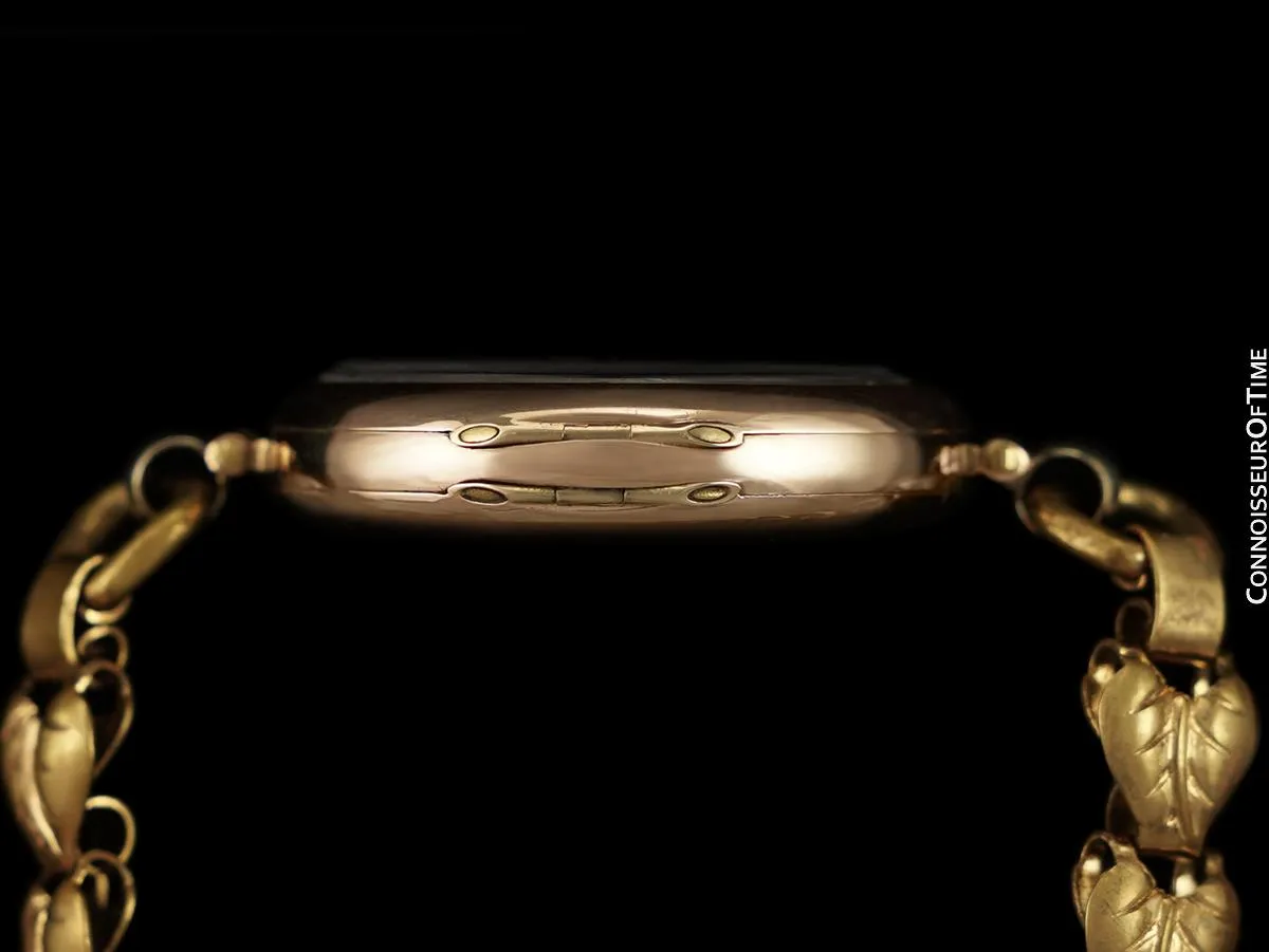 1920's Rolex Ladies Vintage Art Deco Watch - 9K Rose Gold
