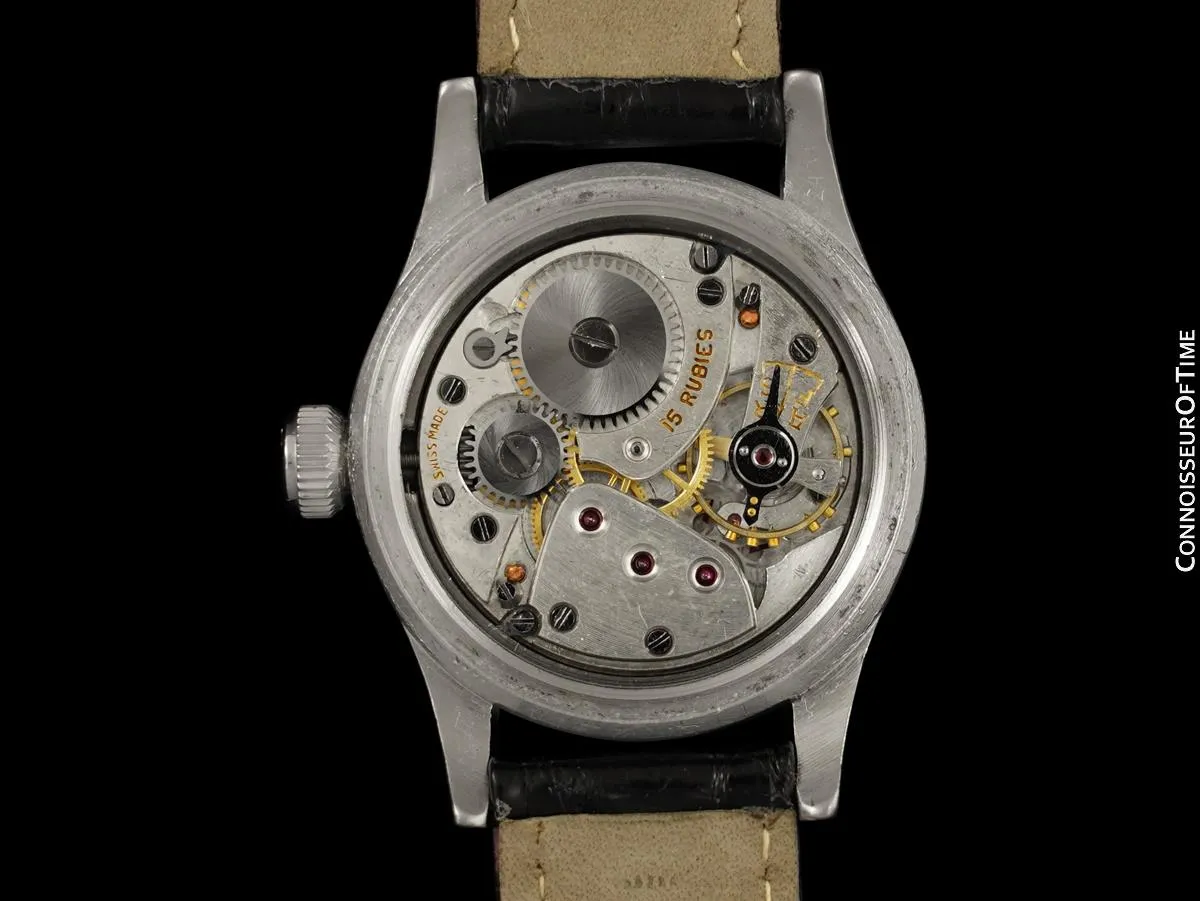 1941 Rolex Oyster Junior Sport Vintage Mens "Boys" WW II Era Watch - Stainless Steel