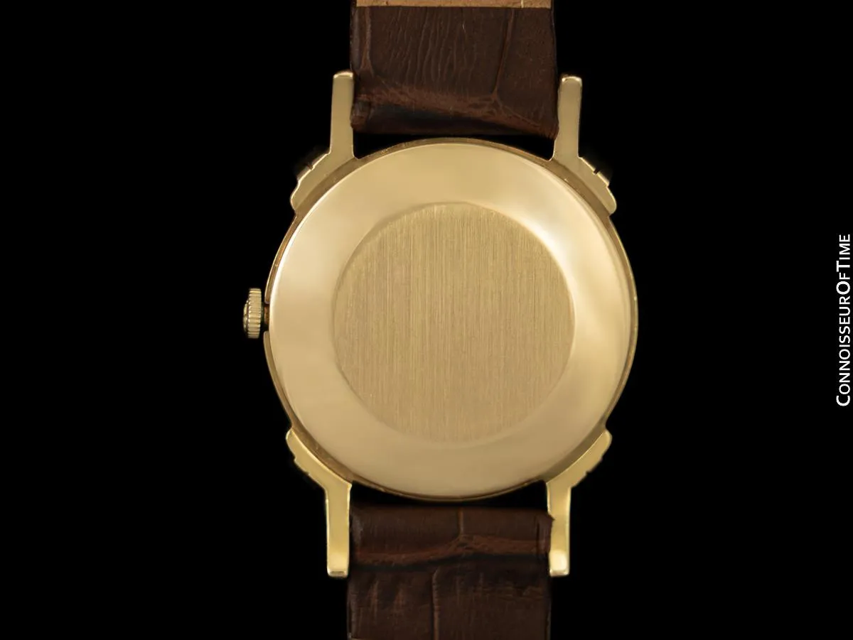 1947 Jaeger-LeCoultre Vintage Mens Midsize Watch, Beautiful Case - 14K Gold