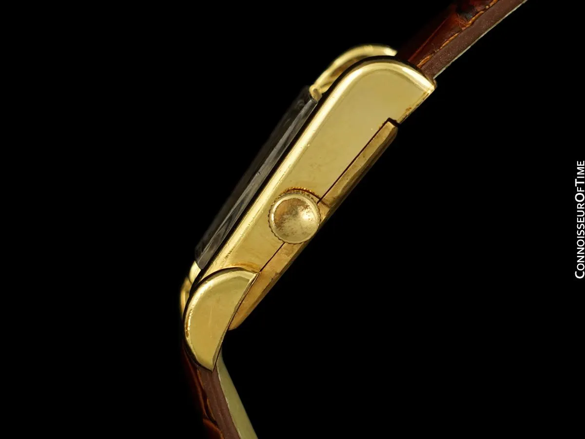 1949 LeCoultre Vintage Mens 10K Gold Filled "Grasshopper" Watch, - The Aristocrat