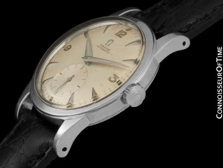 1950 Omega Vintage (Seamaster) Mens Automatic, Waterproof "Hammer Rotor" Watch - Stainless Steel