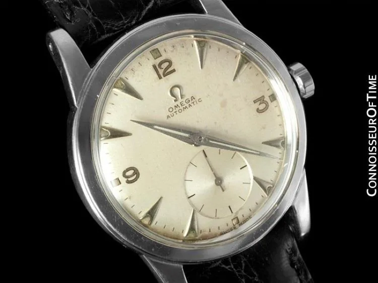 1950 Omega Vintage (Seamaster) Mens Automatic, Waterproof "Hammer Rotor" Watch - Stainless Steel