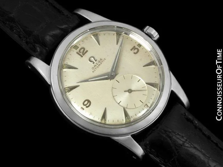 1950 Omega Vintage (Seamaster) Mens Automatic, Waterproof "Hammer Rotor" Watch - Stainless Steel