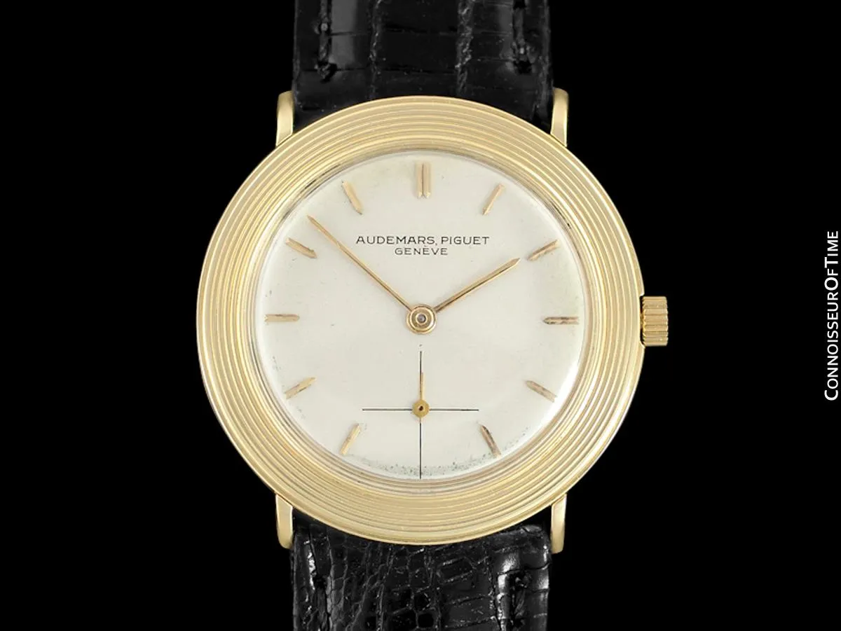 1950's Audemars Piguet Vintage Mens Midsize Size Dress Watch - 18K Gold