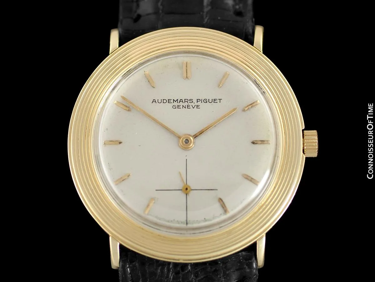 1950's Audemars Piguet Vintage Mens Midsize Size Dress Watch - 18K Gold