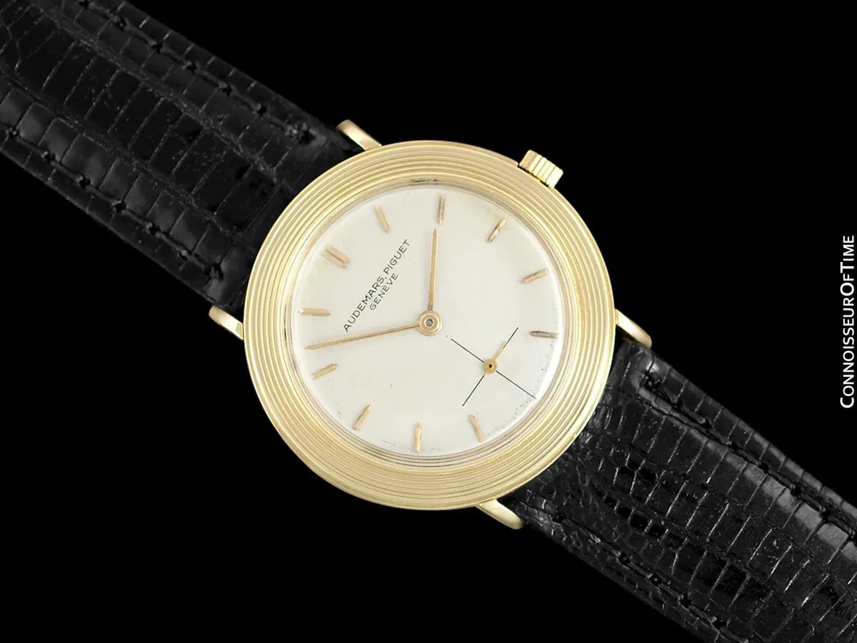 1950's Audemars Piguet Vintage Mens Midsize Size Dress Watch - 18K Gold
