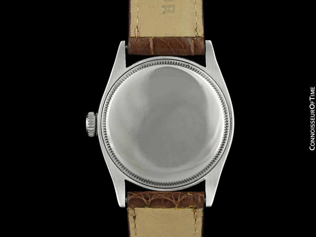 1952 Rolex Mens Vintage Oyster Precision Watch, Stainless Steel - Classic & Rare Design