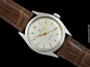 1952 Rolex Mens Vintage Oyster Precision Watch, Stainless Steel - Classic & Rare Design
