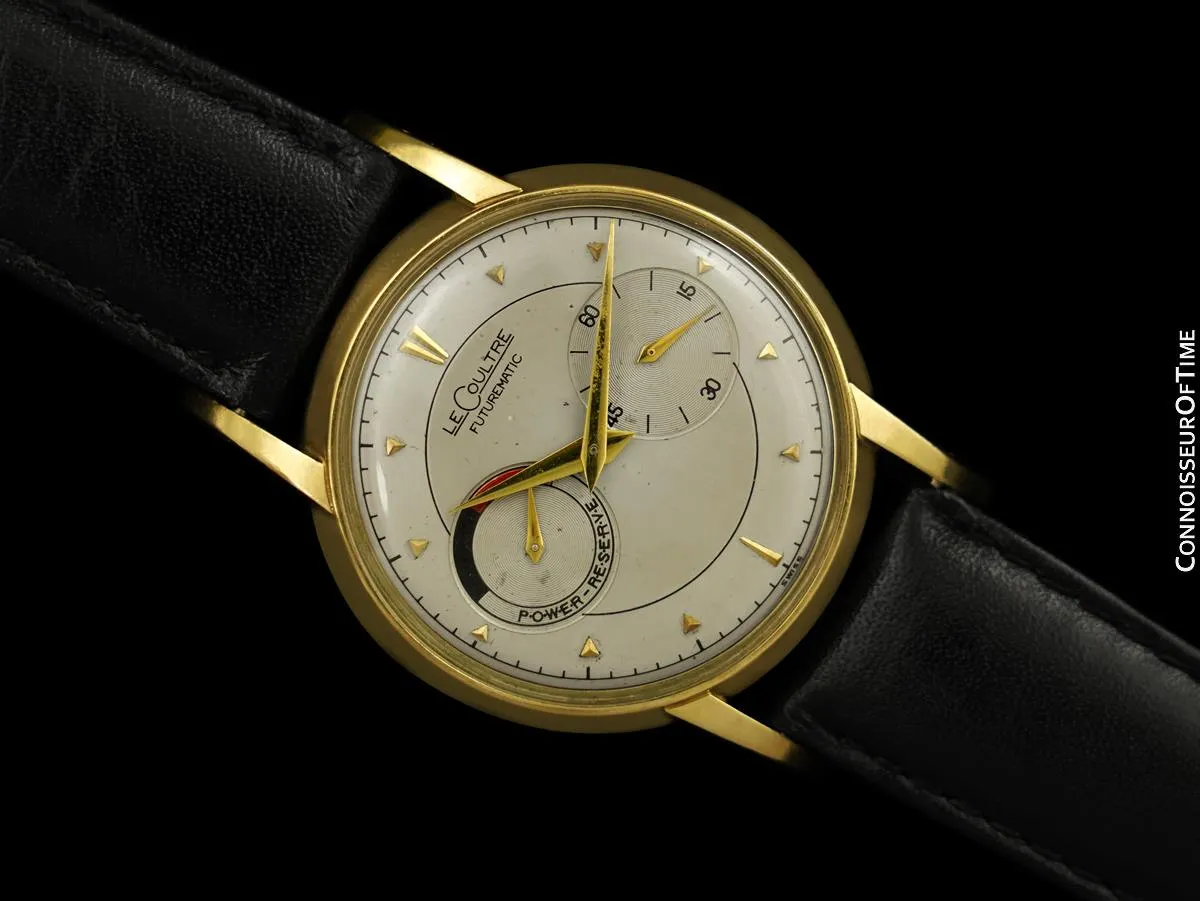 1954 LeCoultre Futurematic Vintage Mens Watch, Curved Lugs - 10K Gold Filled
