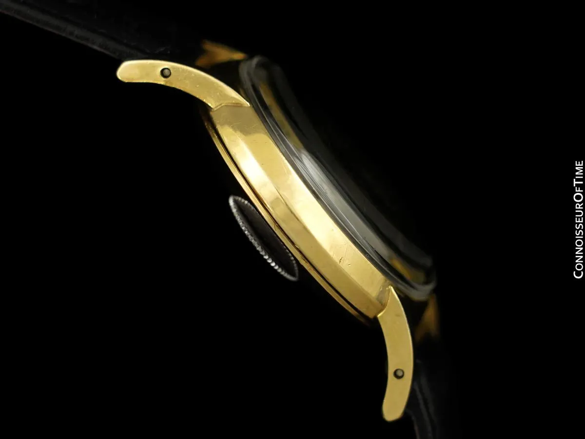 1954 LeCoultre Futurematic Vintage Mens Watch, Curved Lugs - 10K Gold Filled