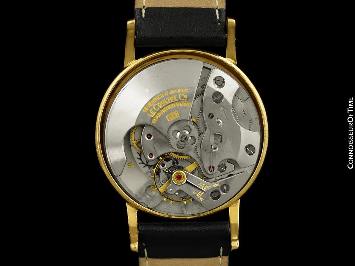 1954 LeCoultre Futurematic Vintage Mens Watch, Curved Lugs - 10K Gold Filled
