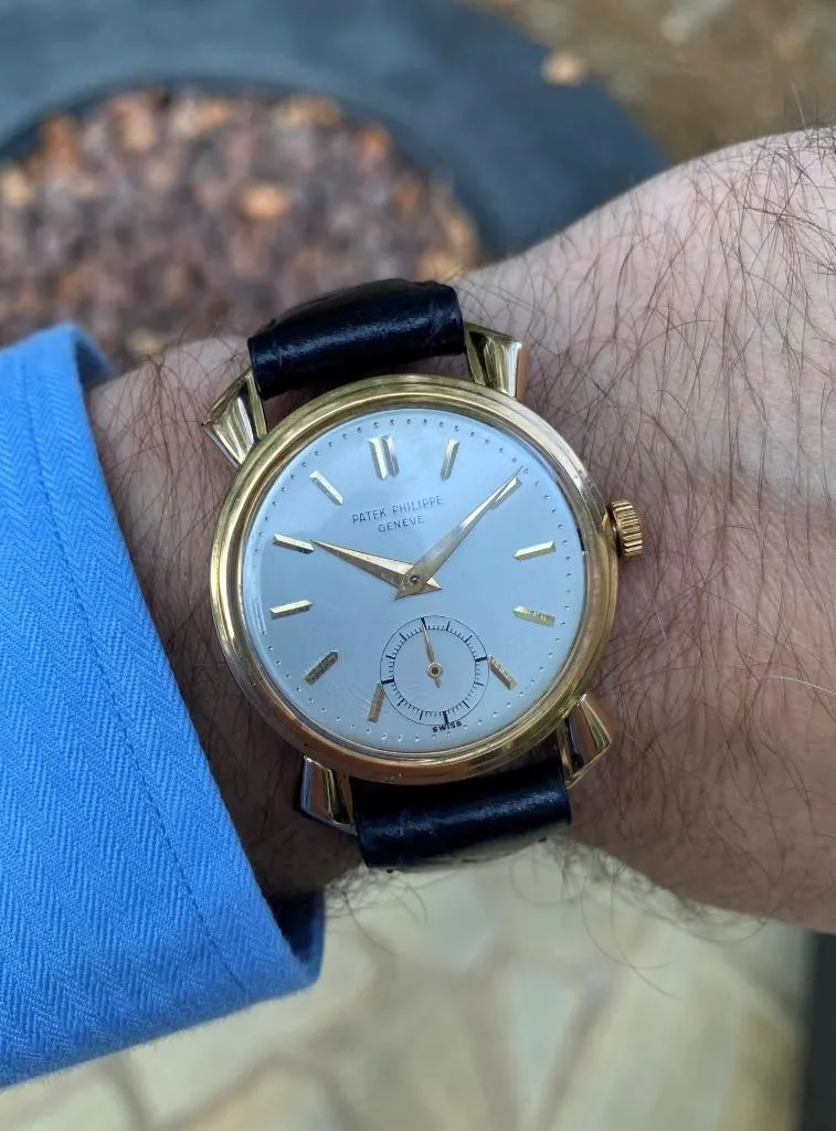 1955 Patek Philippe Vintage Mens Watch with Dramatic Case - 18K Rose Gold
