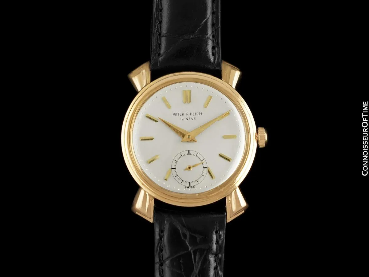 1955 Patek Philippe Vintage Mens Watch with Dramatic Case - 18K Rose Gold
