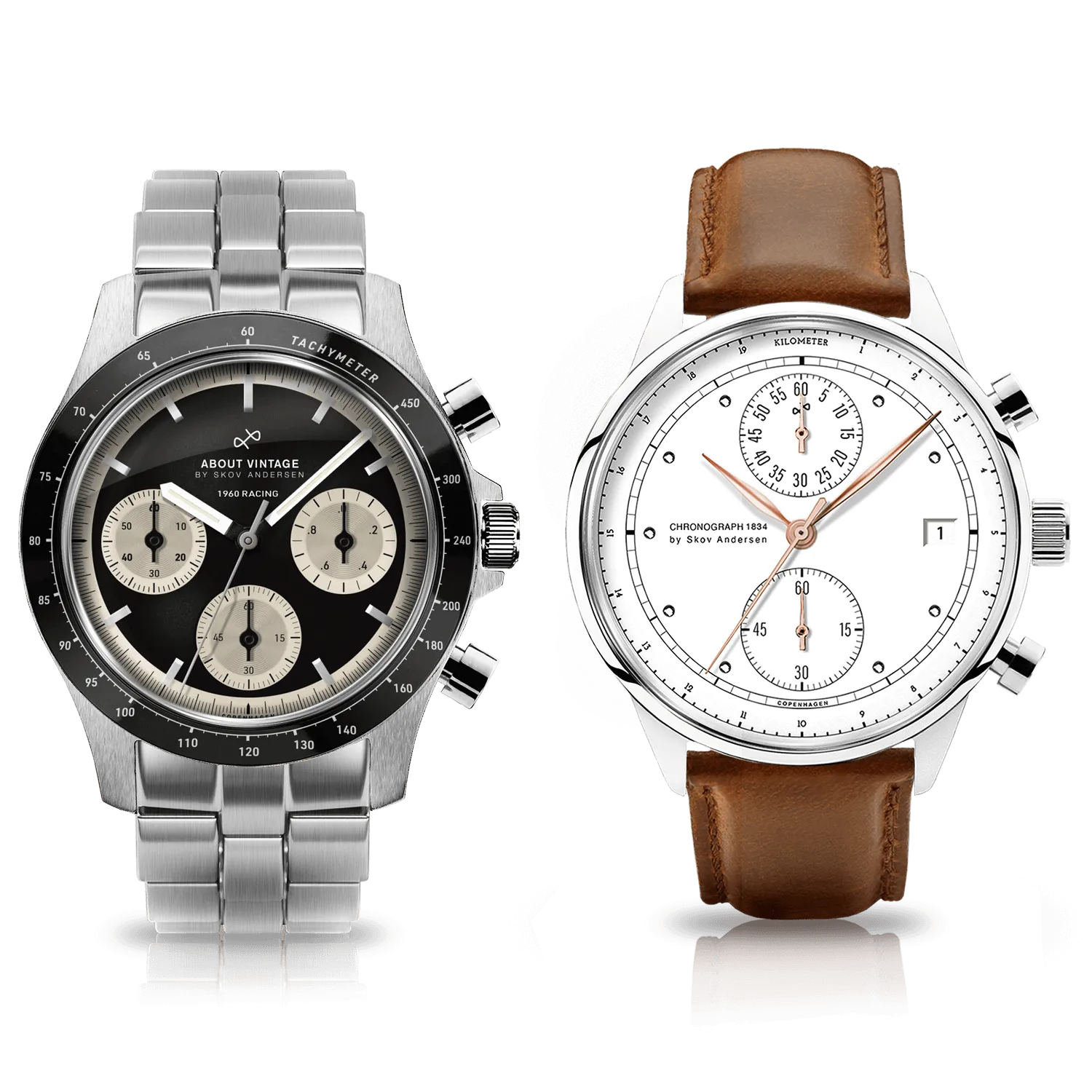 1960/1834 Package - 2 Watches, Watch roll & Nato strap