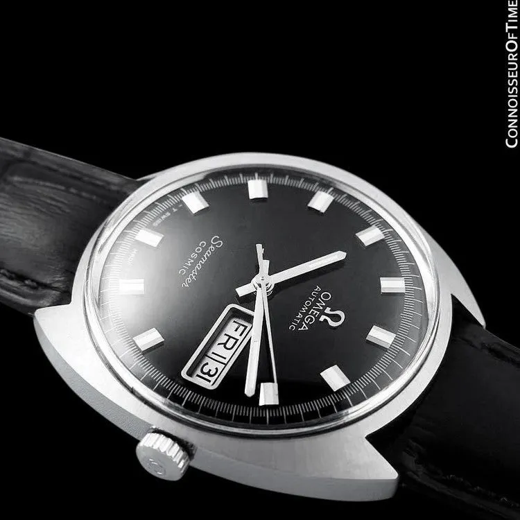 1960's Omega Vintage Mens Seamaster Cosmic Retro, Day Date, Automatic Watch - Stainless Steel