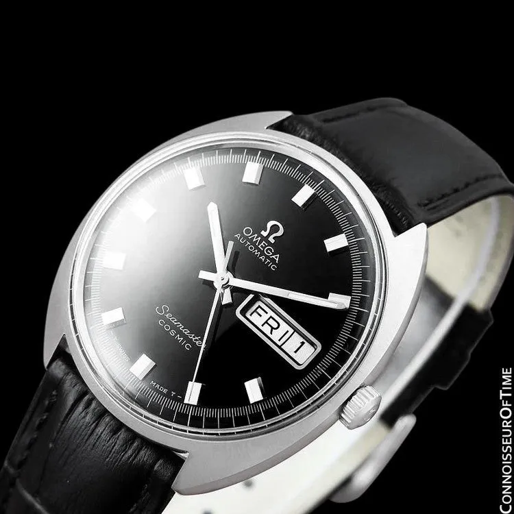 1960's Omega Vintage Mens Seamaster Cosmic Retro, Day Date, Automatic Watch - Stainless Steel