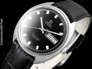 1960's Omega Vintage Mens Seamaster Cosmic Retro, Day Date, Automatic Watch - Stainless Steel