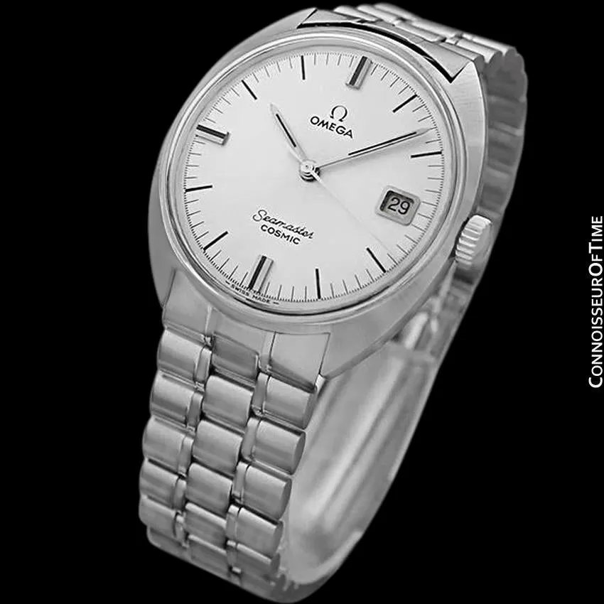 1960's Omega Vintage Mens Seamaster Cosmic Retro Handwound Watch - Stainless Steel