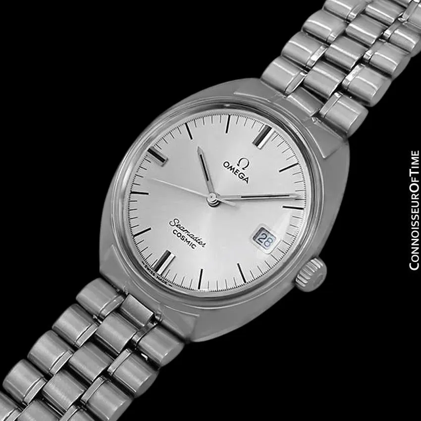 1960's Omega Vintage Mens Seamaster Cosmic Retro Handwound Watch - Stainless Steel