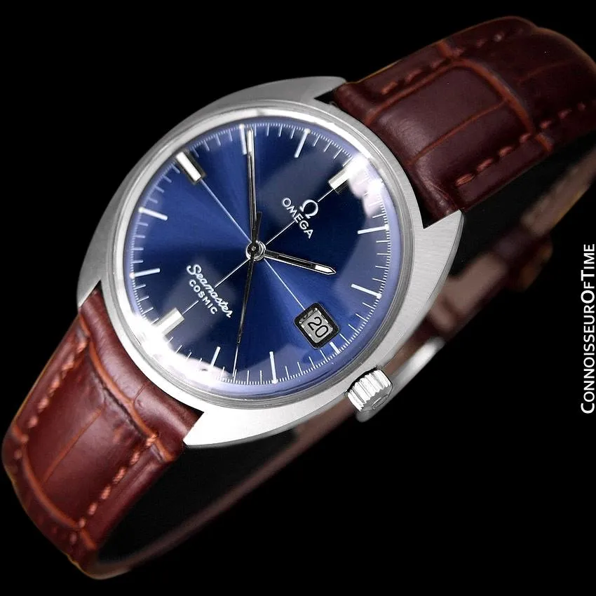 1960's Omega Vintage Mens Seamaster Cosmic Retro Handwound Watch - Stainless Steel