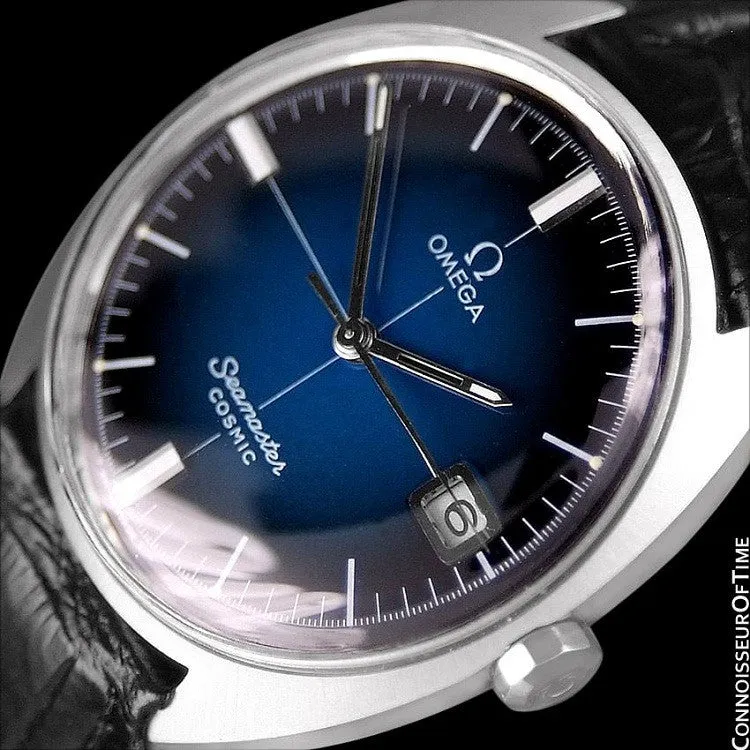 1960's Omega Vintage Mens Seamaster Cosmic Retro Handwound Watch - Stainless Steel