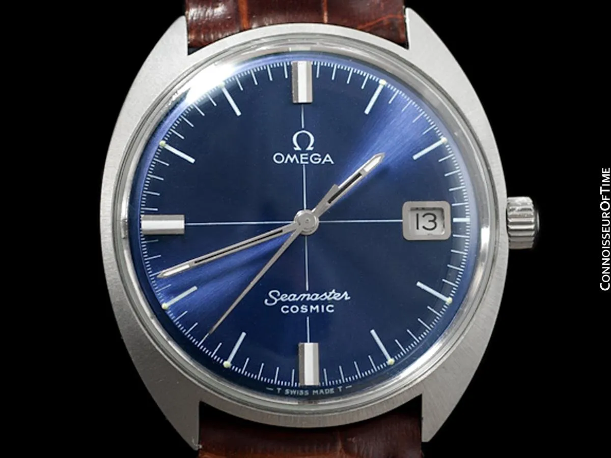 1960's Omega Vintage Mens Seamaster Cosmic Retro Handwound Watch - Stainless Steel