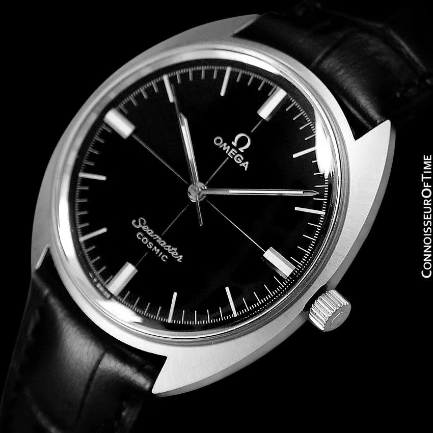 1960's Omega Vintage Mens Seamaster Cosmic Retro Handwound Watch - Stainless Steel