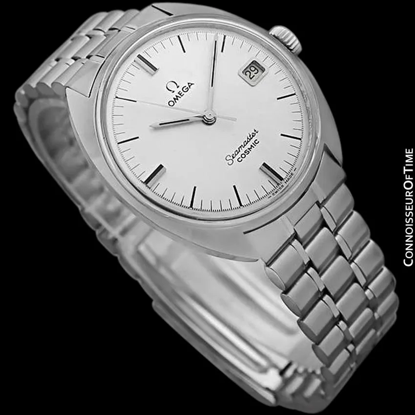 1960's Omega Vintage Mens Seamaster Cosmic Retro Handwound Watch - Stainless Steel