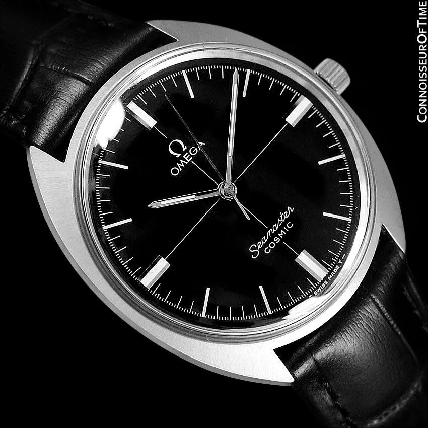 1960's Omega Vintage Mens Seamaster Cosmic Retro Handwound Watch - Stainless Steel