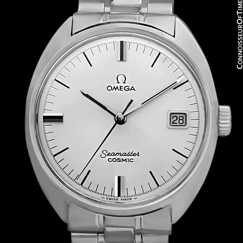 1960's Omega Vintage Mens Seamaster Cosmic Retro Handwound Watch - Stainless Steel