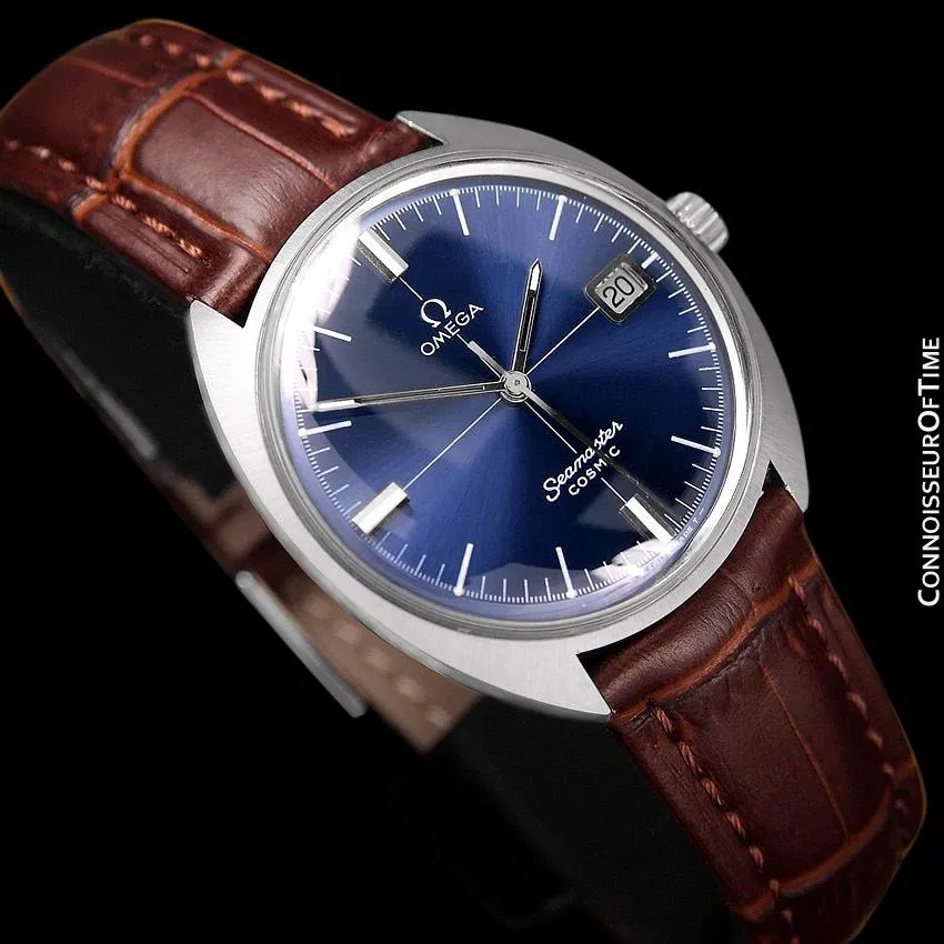 1960's Omega Vintage Mens Seamaster Cosmic Retro Handwound Watch - Stainless Steel