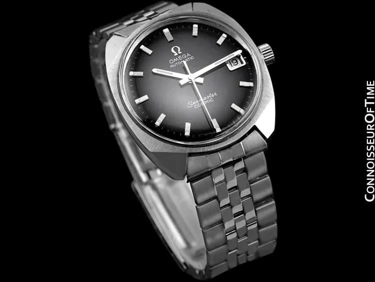 1960's Omega Vintage Mens Seamaster Cosmic Retro Watch, Date, Auto - Stainless Steel