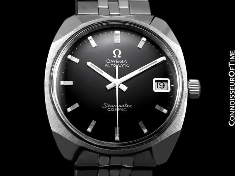 1960's Omega Vintage Mens Seamaster Cosmic Retro Watch, Date, Auto - Stainless Steel