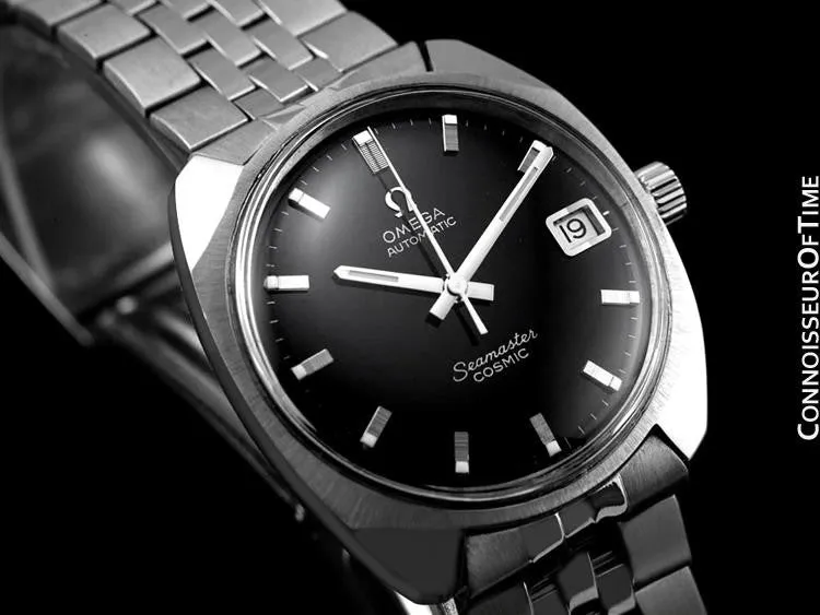 1960's Omega Vintage Mens Seamaster Cosmic Retro Watch, Date, Auto - Stainless Steel