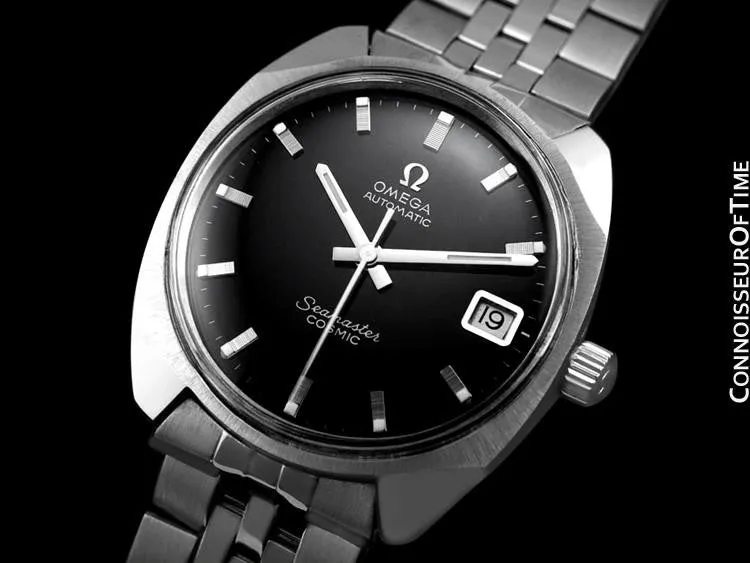 1960's Omega Vintage Mens Seamaster Cosmic Retro Watch, Date, Auto - Stainless Steel