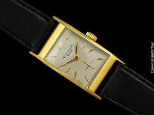 1960's Patek Philippe "Tegola" Vintage Mens Rectangular Watch - 18K Gold