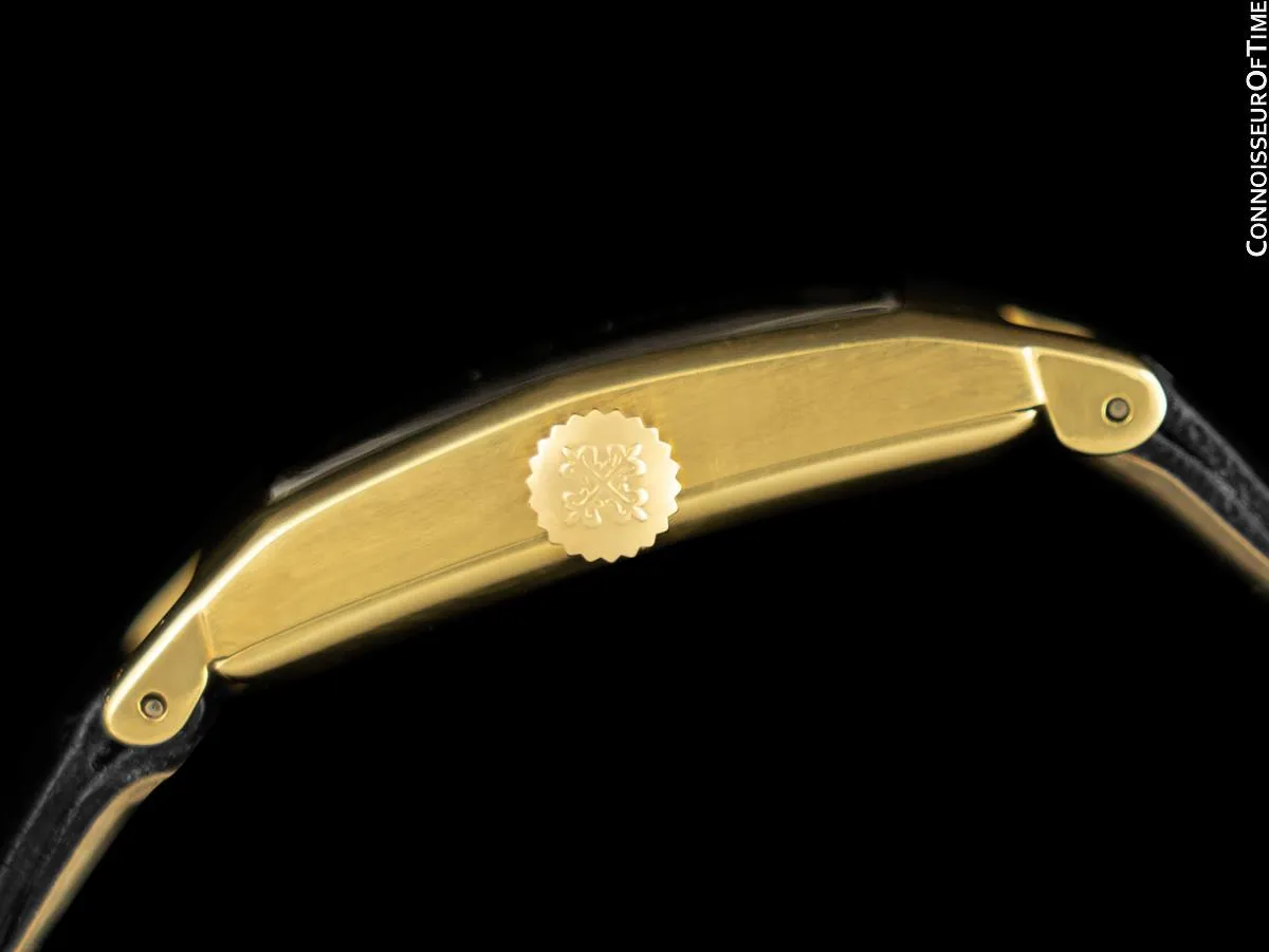 1960's Patek Philippe "Tegola" Vintage Mens Rectangular Watch - 18K Gold