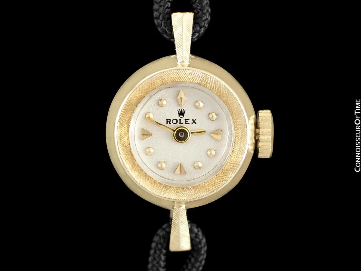 1960's Rolex Vintage Ladies Dress Watch - 14K Gold