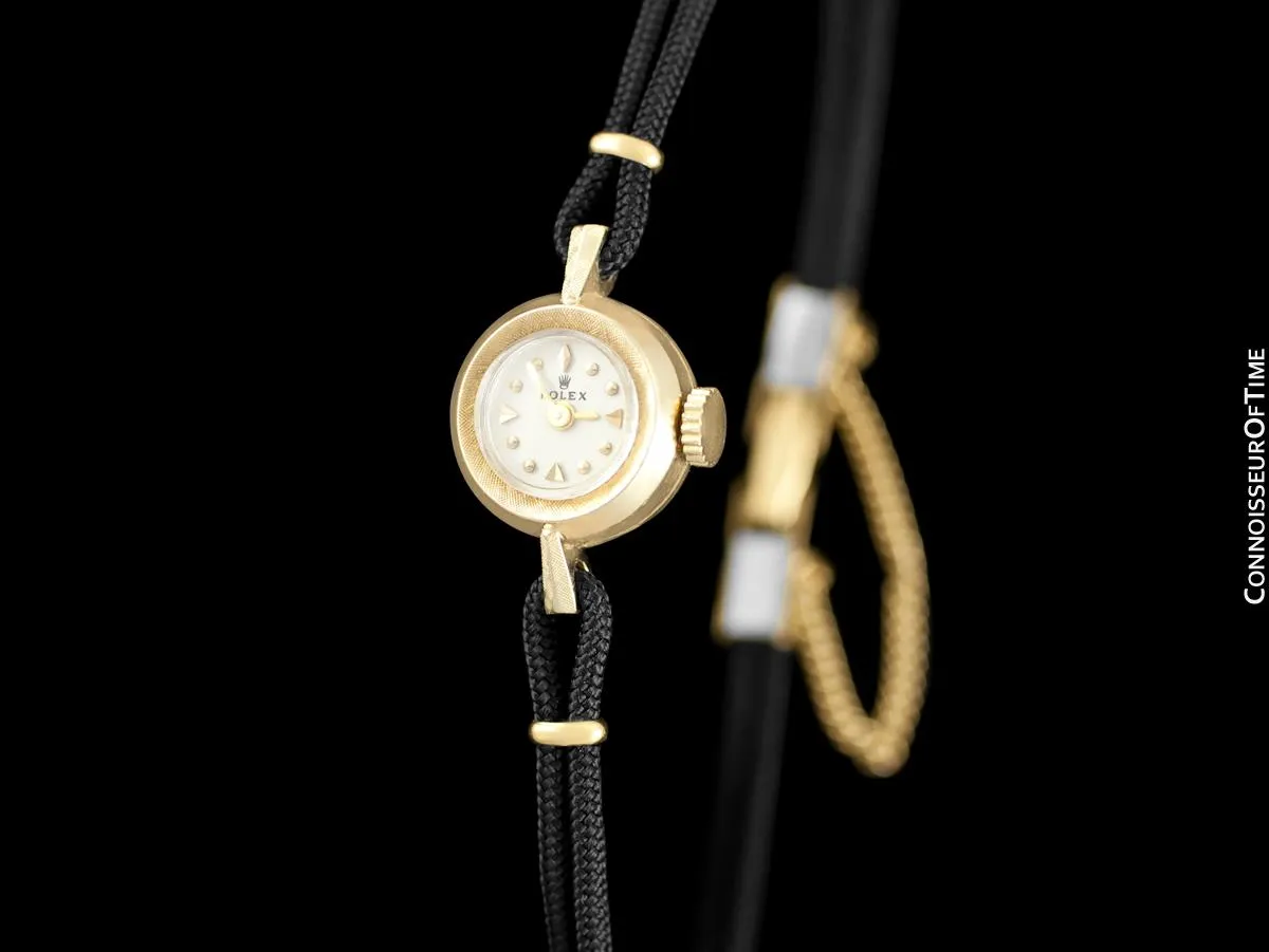 1960's Rolex Vintage Ladies Dress Watch - 14K Gold