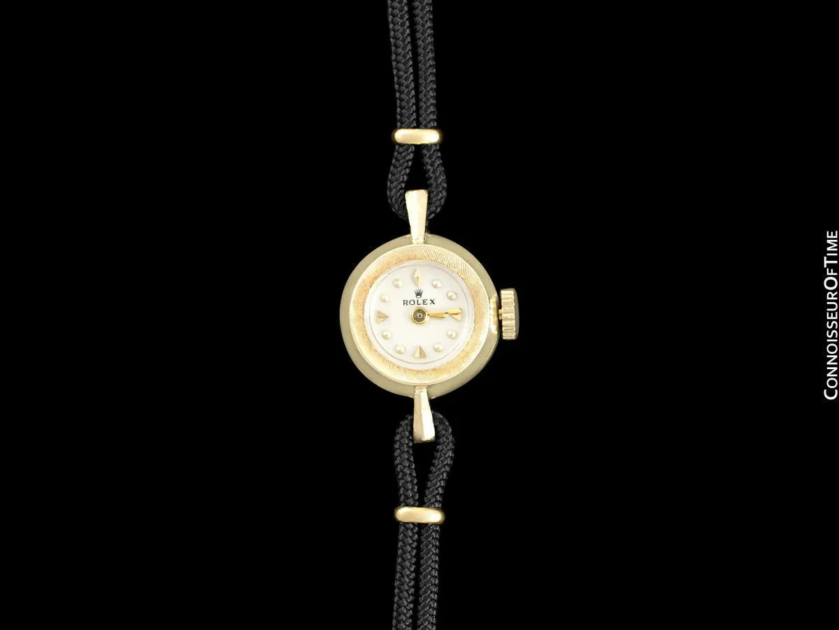 1960's Rolex Vintage Ladies Dress Watch - 14K Gold