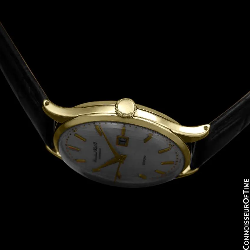 1963 IWC Vintage Mens Watch, Cal. 8541 Automatic with Date - 18K Gold Plated