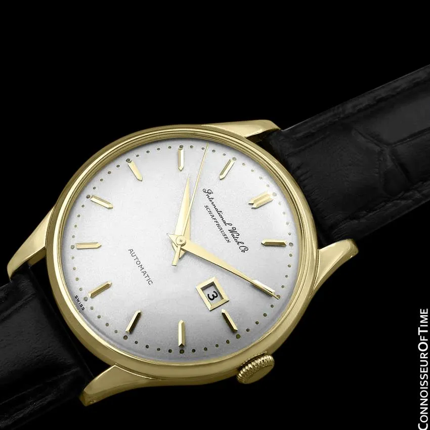 1963 IWC Vintage Mens Watch, Cal. 8541 Automatic with Date - 18K Gold Plated
