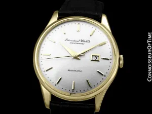 1963 IWC Vintage Mens Watch, Cal. 8541 Automatic with Date - 18K Gold Plated