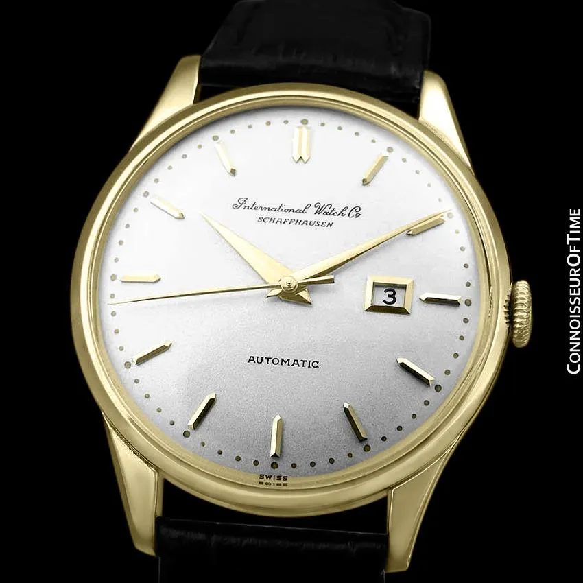 1963 IWC Vintage Mens Watch, Cal. 8541 Automatic with Date - 18K Gold Plated