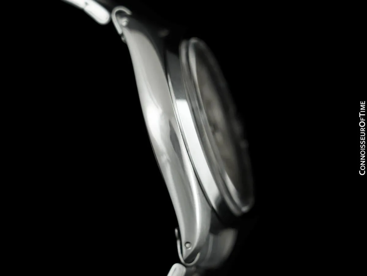 1966 Rolex Vintage Mens Oysterdate Date Watch, Silver Dial - Stainless Steel