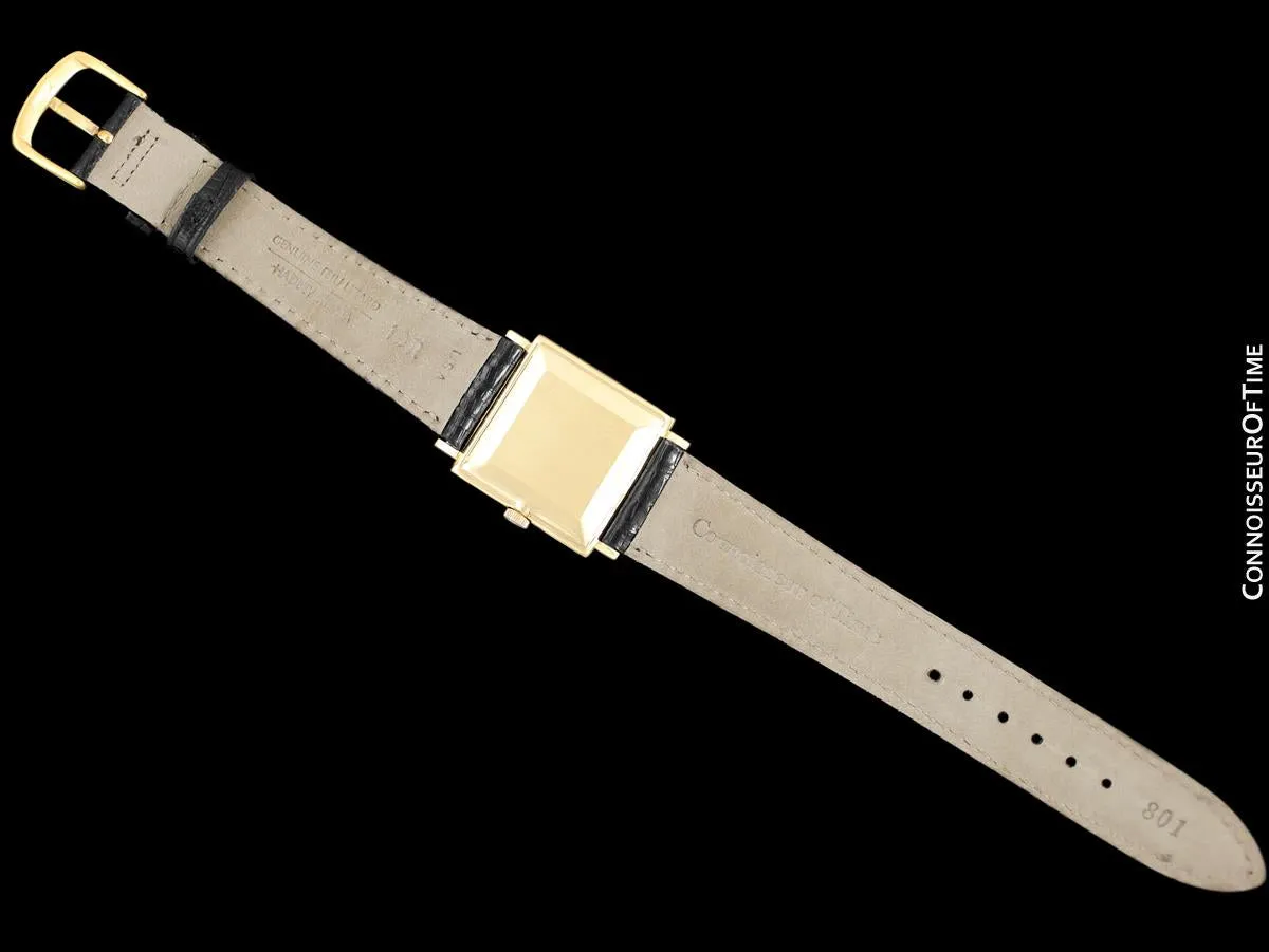 1968 Omega De Ville Vintage Mens Dress Watch with Cool Retro Dial - 18K Gold