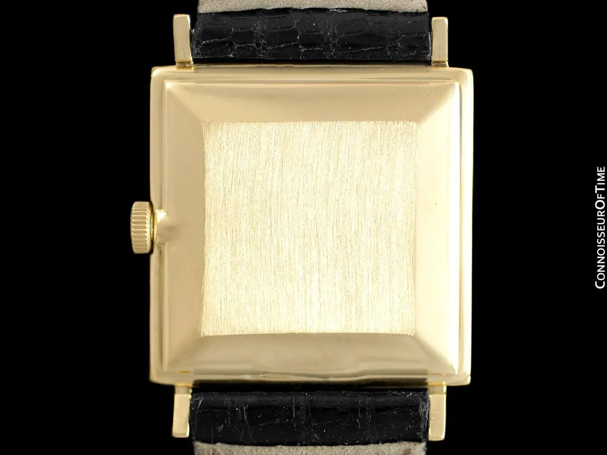 1968 Omega De Ville Vintage Mens Dress Watch with Cool Retro Dial - 18K Gold