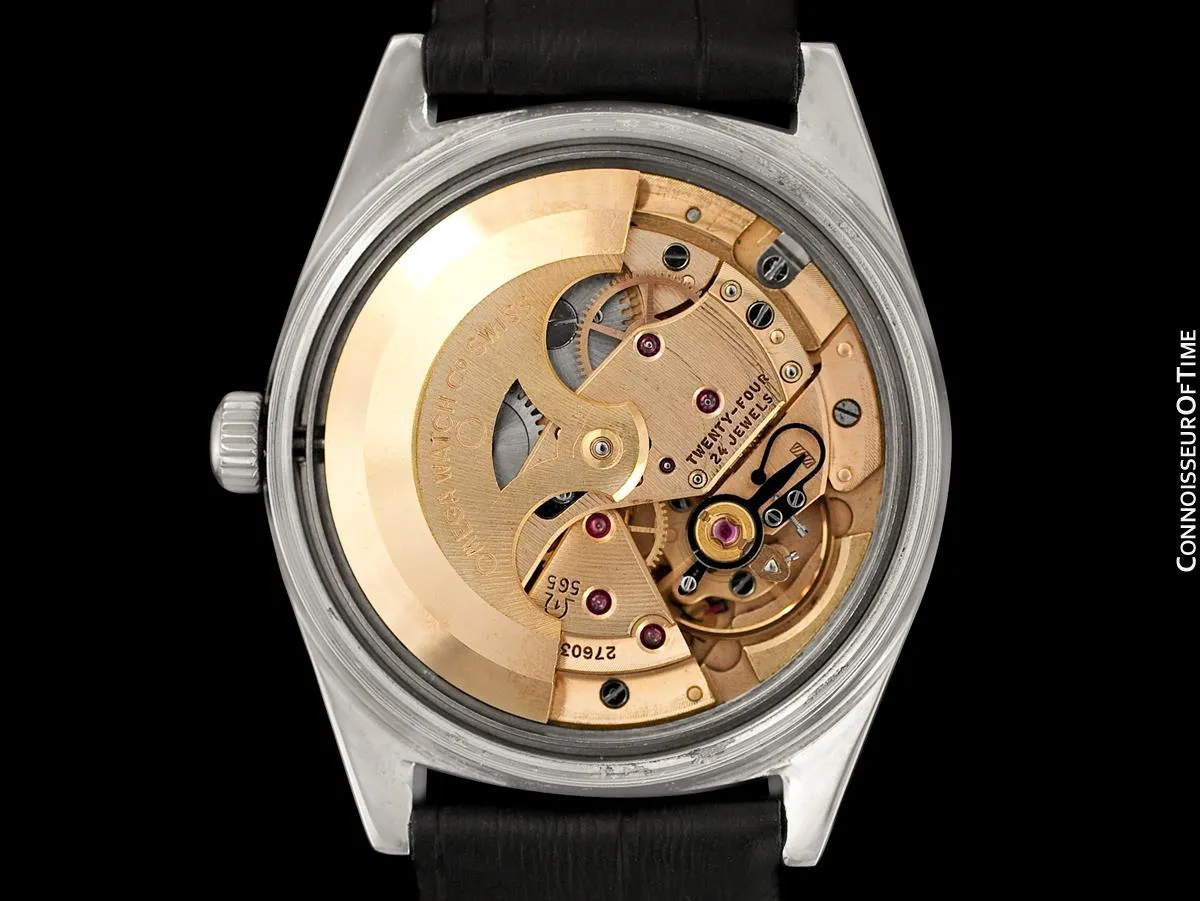 1969 Omega Geneve Vintage Mens Cal. 565 Automatic Watch with Quick-Setting Date - Stainless Steel