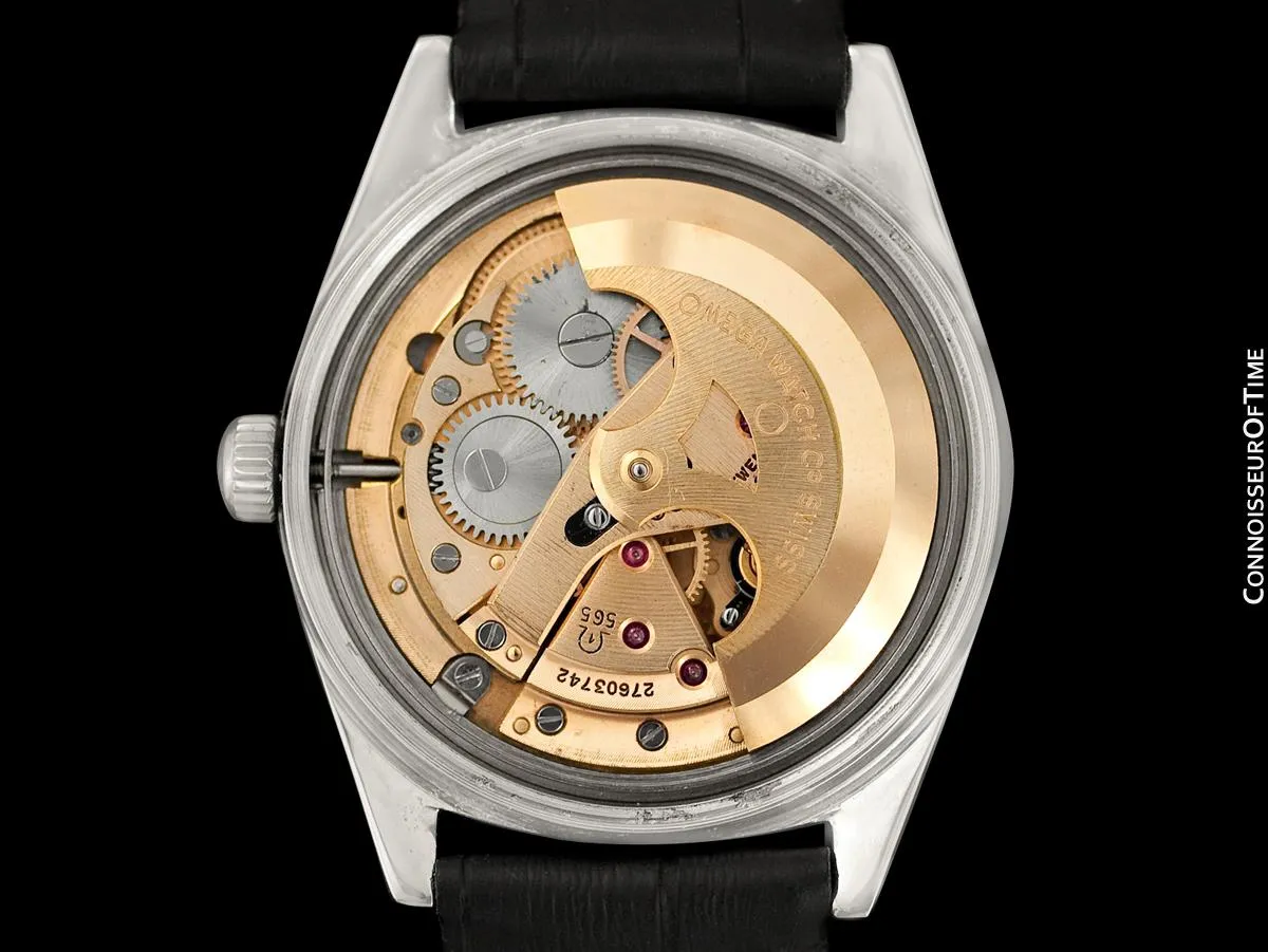 1969 Omega Geneve Vintage Mens Cal. 565 Automatic Watch with Quick-Setting Date - Stainless Steel